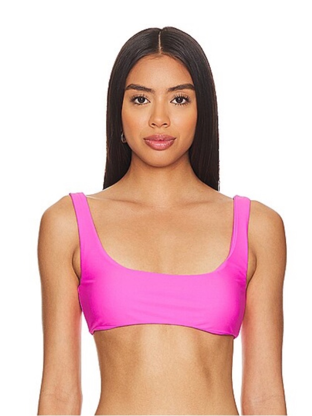 Jade Swim Rounded Edges Bikini Top L
